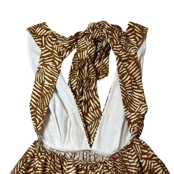 House of Harlow 1960 Brown Animal Print Mini Dress | U.S. Woman’s XSmall - Picture 4 of 9